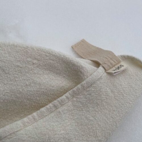KOOS towel linen white fishbone